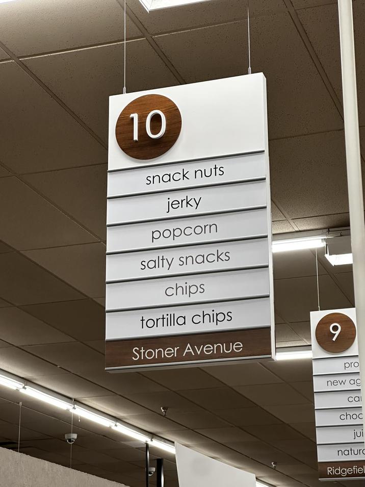 10 snack nuts jerky popcorn salty snacks chips tortilla chips Stoner Avenue 9 pro new ac cal choc jui natur Ridgefiel