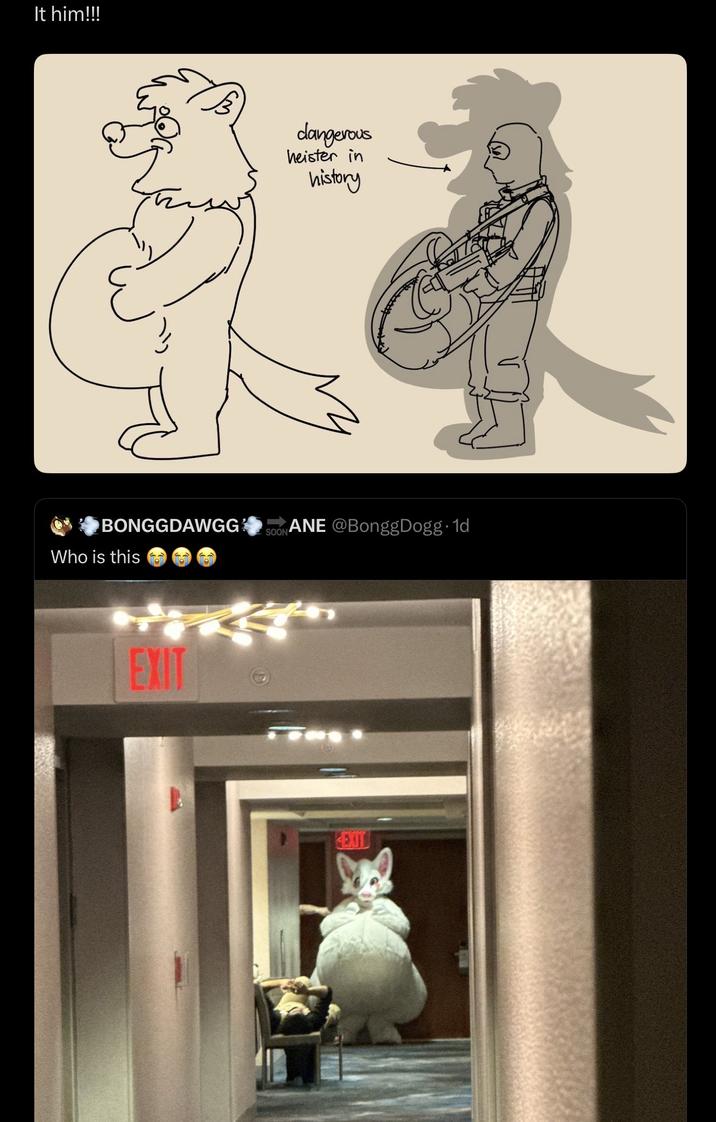 It him!!! dangerous heister in history BONGGDAWGG SOONANE @BonggDogg. 1d Who is this EXIT EXIT