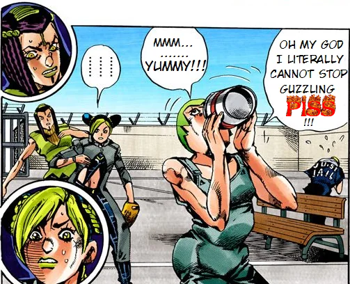 MMM... YUMMY!!! OH MY GOD I LITERALLY CANNOT STOP GUZZLING PISS !!! JAIL