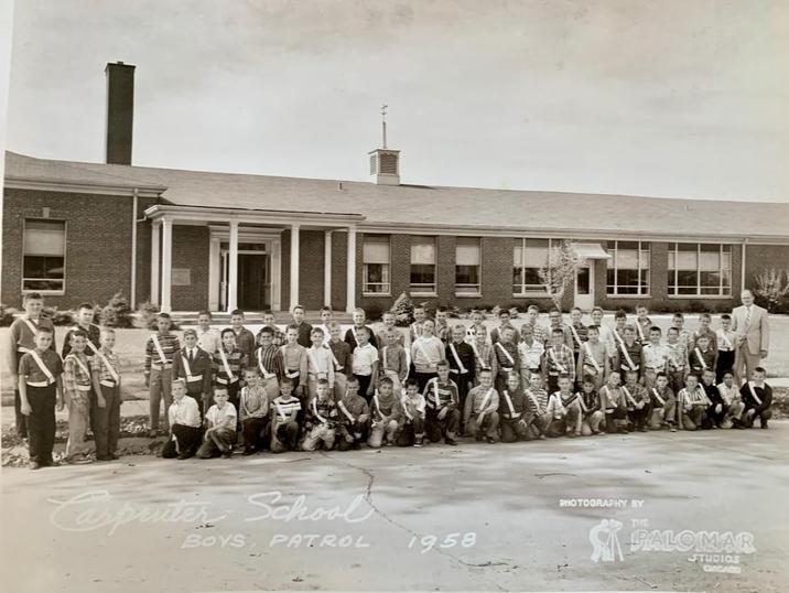 Carpenter School BOYS, PATROL 1958 VIN PHOTOGRAPHY BY THE PALOMAR STUDIOS ONCASO