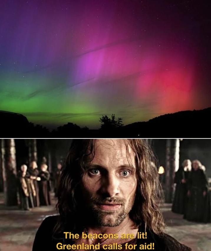 The beacons are lit! Greenland calls for aid!