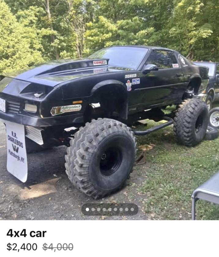 R.R. CHARLEBOIS W Adirondack Outhouses 4x4 car $2,400 $4,000 COMP MOROSO BOM