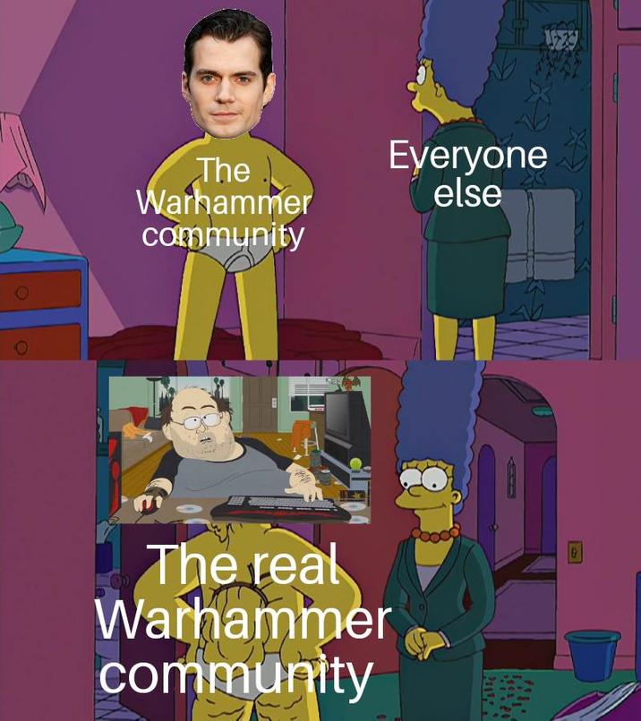 O The Warhammer community The real Warhammer community Everyone else