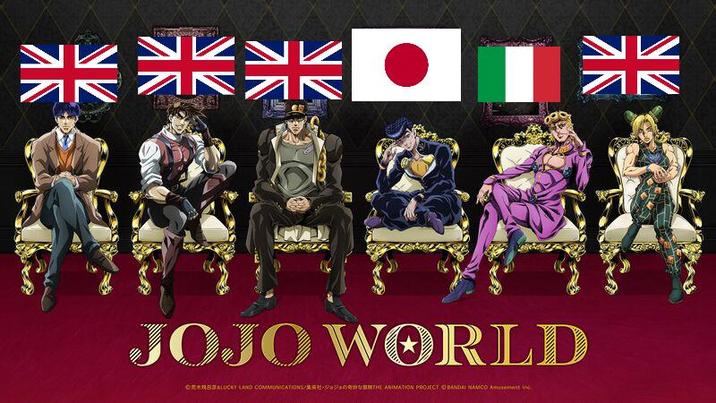 米米米口 JOJO WORLD ORSESBALUCKY LAND COMMUNICATIONS/RE-THE ANIMATION PROJECT OBANDAI NAMCO Amusement Inc