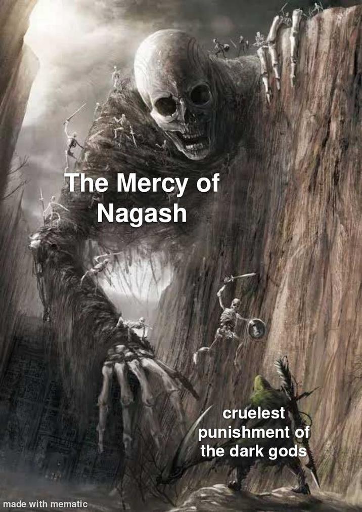 The Mercy of Nagash made with mematic cruelest punishment of the dark gods