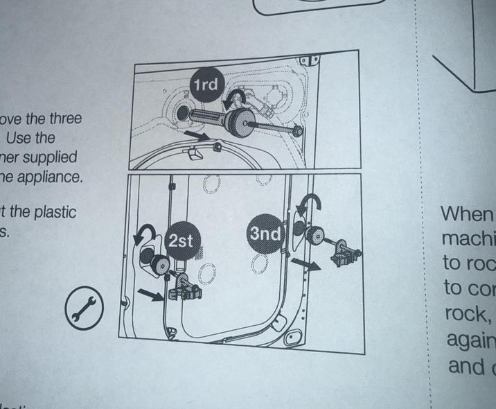 Love the three Use the 1rd mer supplied he appliance. t the plastic S. When 3nd 2st machi to roc to co rock, again and