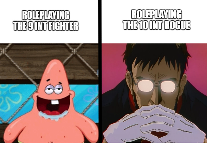 ROLEPLAYING THE 9 INT FIGHTER ROLEPLAYING THE 10 INT ROGUE