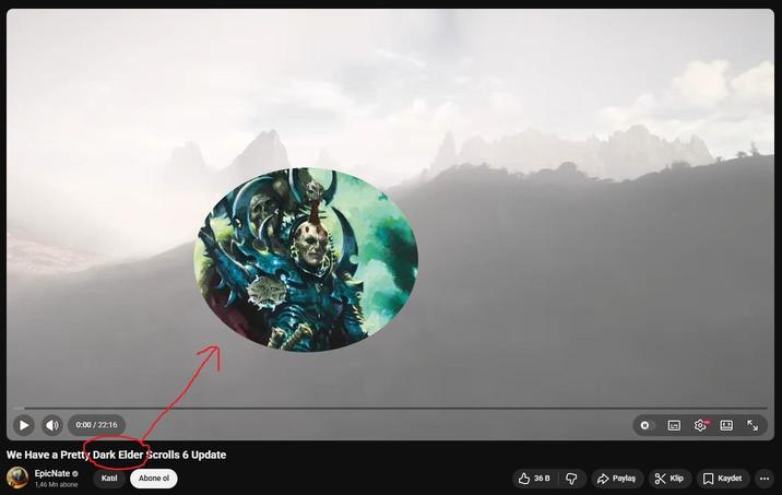 0:00 / 22:16 We Have a Pretty Dark Elder Scrolls 6 Update Epic Nate 1,46 Mn abone Katil Abone ol HD < 36 B Q Paylaş Klip ☐ Kaydet