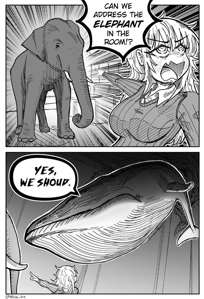 YES, WE SHOUD. @Nhim_Art CAN WE ADDRESS THE ELEPHANT IN THE ROOM!?