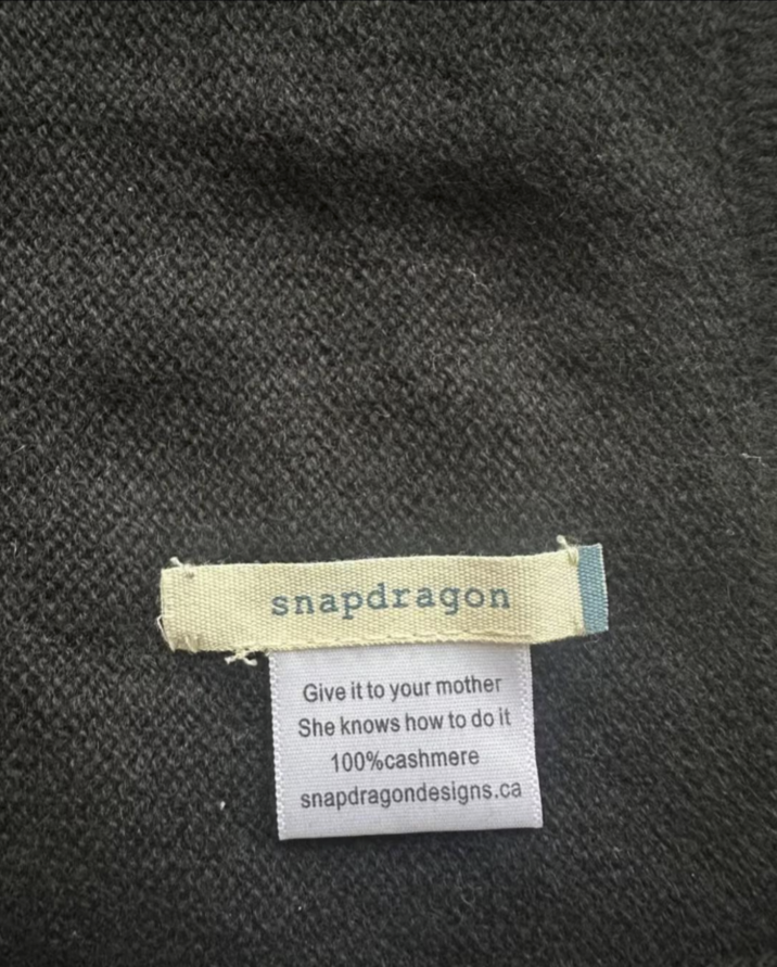 snapdragon Give it to your mother She knows how to do it 100% cashmere snapdragondesigns.ca