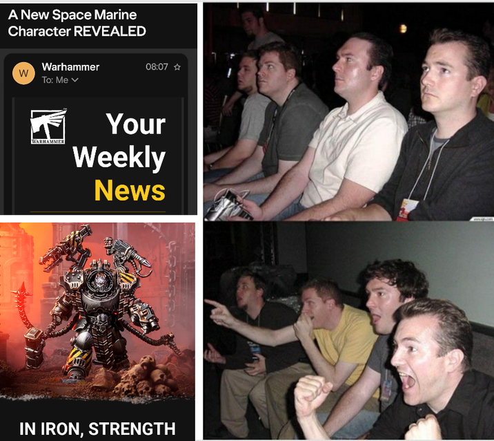 A New Space Marine Character REVEALED W Warhammer To: Me 08:07✰ WARHAMMER Your Weekly News IN IRON, STRENGTH