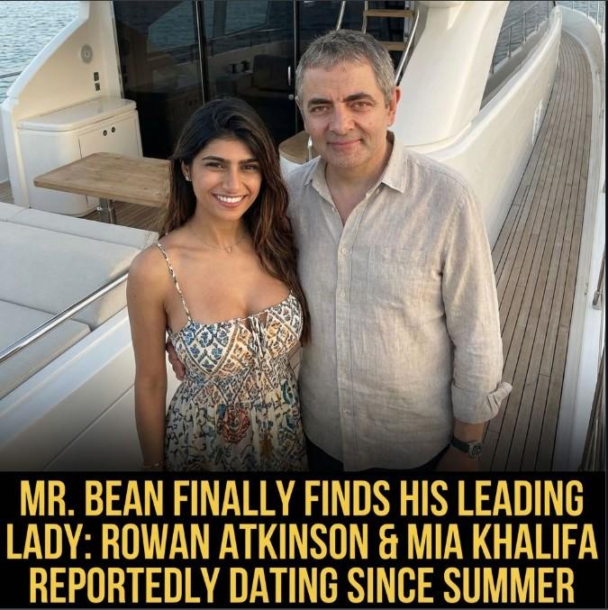 MR. BEAN FINALLY FINDS HIS LEADING LADY: ROWAN ATKINSON & MIA KHALIFA REPORTEDLY DATING SINCE SUMMER