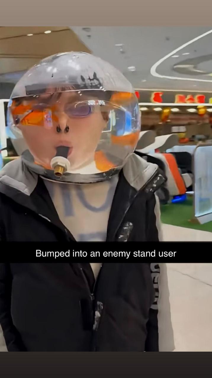 Bumped into an enemy stand user