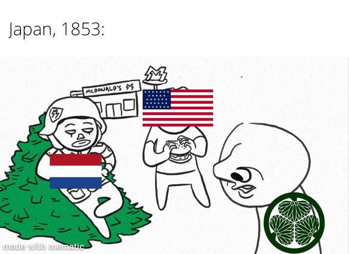 Japan, 1853: made with mematic MCDONALD'S 3 M