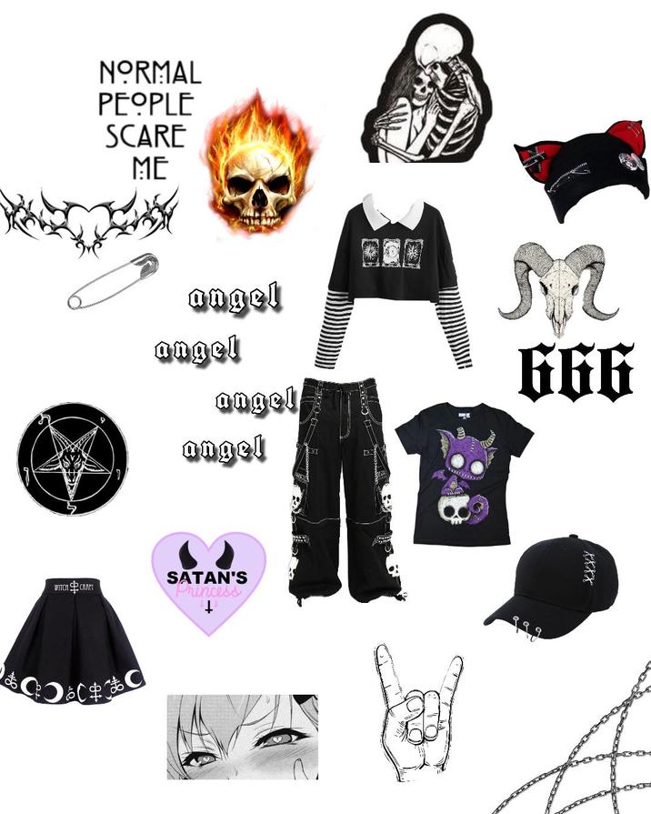 NORMAL PEOPLE SCARE ME angel angel angel angel M 666 WITCHCRAFT SATAN'S Princess XXXX