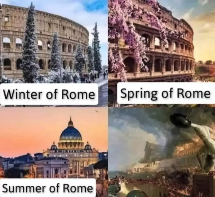 Winter of Rome Spring of Rome Summer of Rome