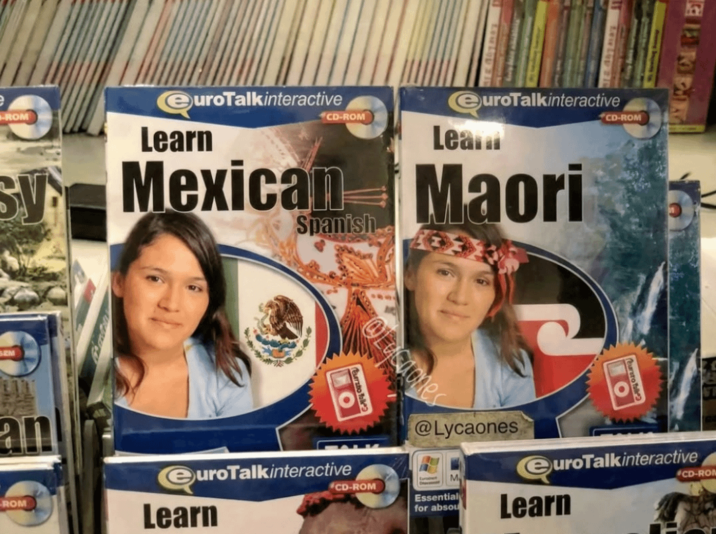 euroTalkinteractive ROM Learn CD-ROM euroTalkinteractive CD-ROM Leam sy Mexican Maori Sy Spanish an ROM @Lycaones O @Lycaones euroTalkinteractive Learn CD-ROM Essential for absou euroTalkinteractive Learn CD-ROM
