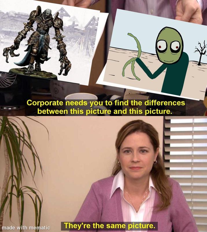 Corporate needs you to find the differences between this picture and this picture. made with mematic They're the same picture.