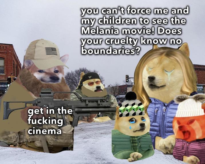 SHERI get in the f------ cinema you can't force me and my children to see the Melania movie! Does your cruelty know no boundaries? ecords
