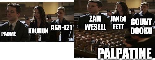 ZAM JANGO COUNT ASN-121 WESELL FETT KOUHUN PADMÉ DOOKU PALPATINE