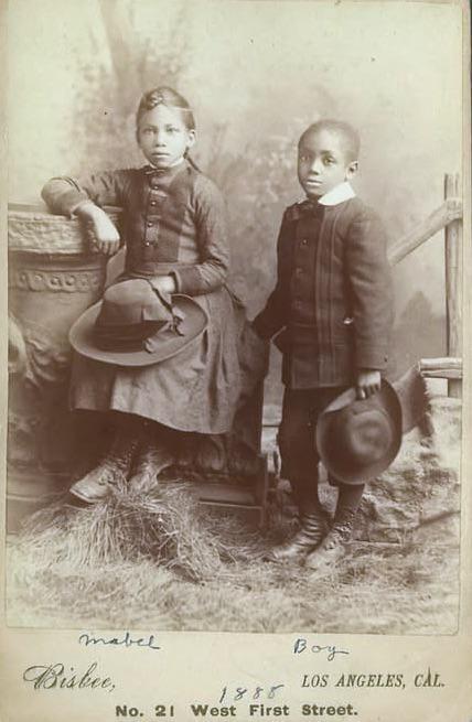 mabel Bisbee, 1888 Boy LOS ANGELES, CAL. No. 21 West First Street.