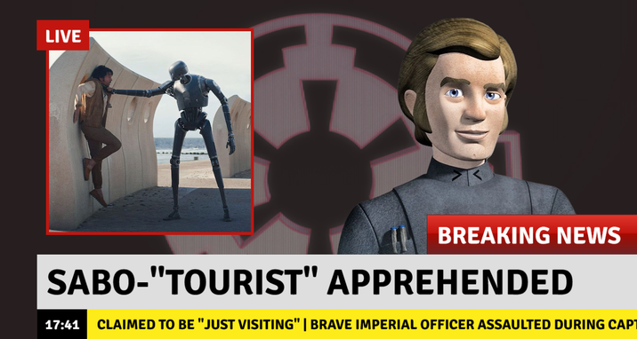 LIVE BREAKING NEWS SABO-"TOURIST" APPREHENDED 17:41 CLAIMED TO BE "JUST VISITING" | BRAVE IMPERIAL OFFICER ASSAULTED DURING CAP
