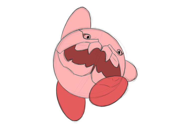"Kirby has teeth now"