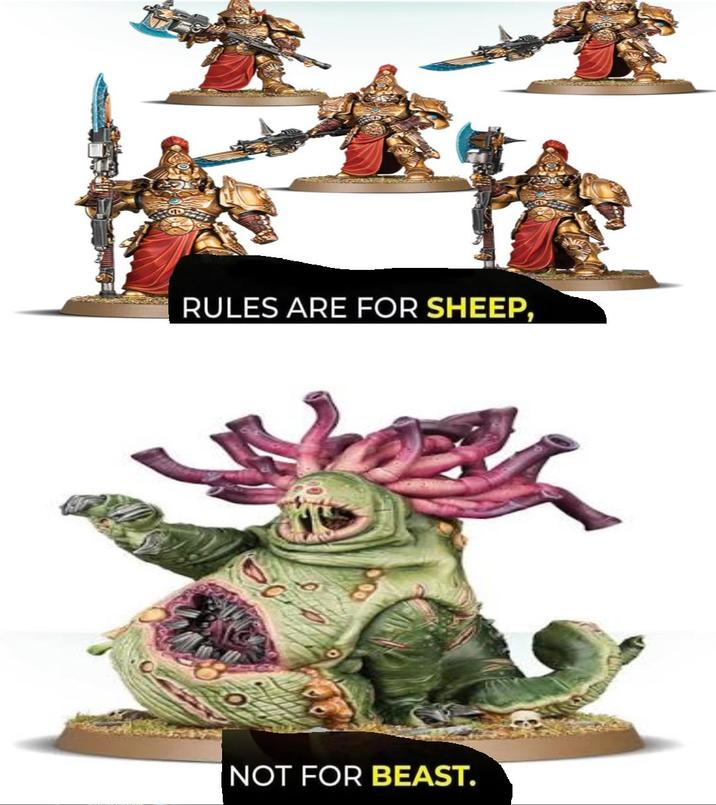 RULES ARE FOR SHEEP, NOT FOR BEAST.