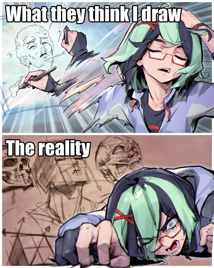 What they think I draw The reality