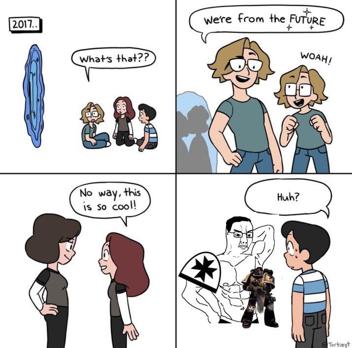 2017.. What's that?? We're from the FUTURE No way, this is so cool! Huh? WOAH! Tortieyt