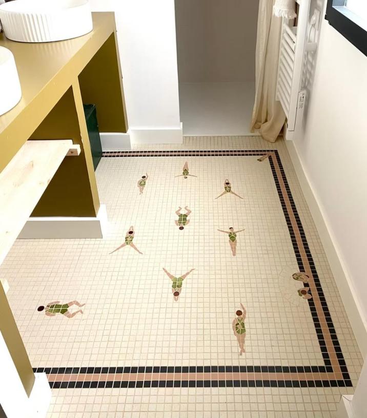 These bathroom tiles | Know Your Meme