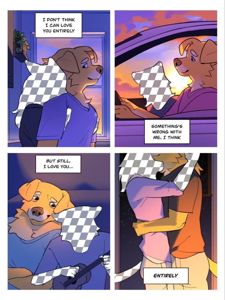 I DON'T THINK I CAN LOVE YOU ENTIRELY BUT STILL, I LOVE YOU... Oa SOMETHING'S WRONG WITH ME, I THINK ENTIRELY