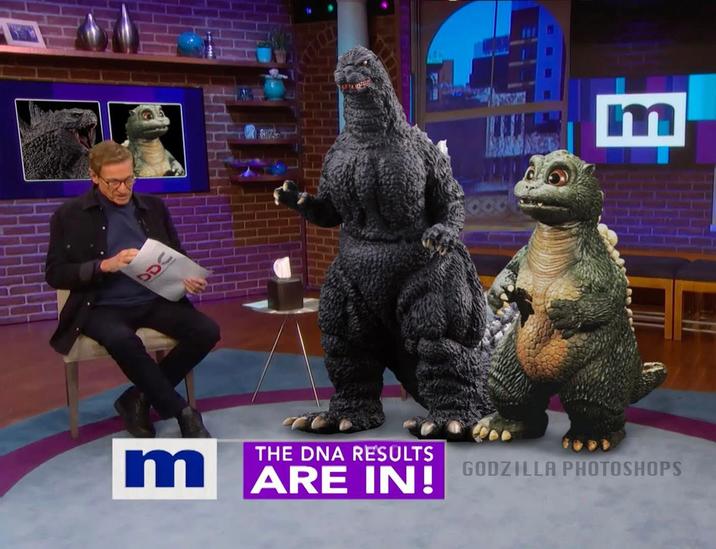 DDC THE DNA RESULTS m ARE IN! m GODZILLA PHOTOSHOPS