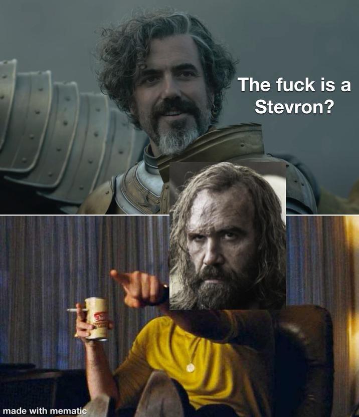 made with mematic The f--- is a Stevron?