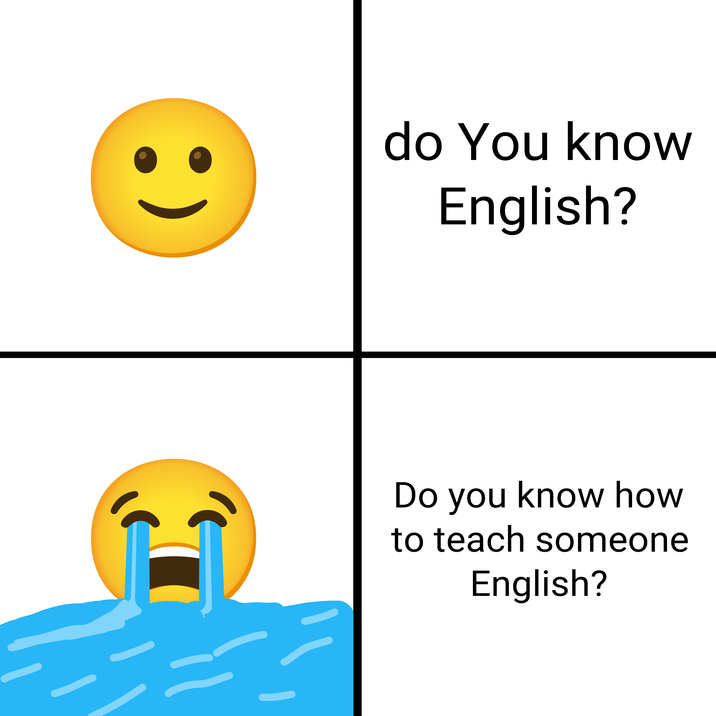 do You know English? Do you know how to teach someone English?