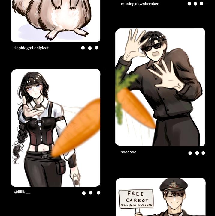 clopidogrel.onlyfeet missing dawnbreaker noooooo @llillia__ FREE CARROT FRESH FROM SKYHAVEN