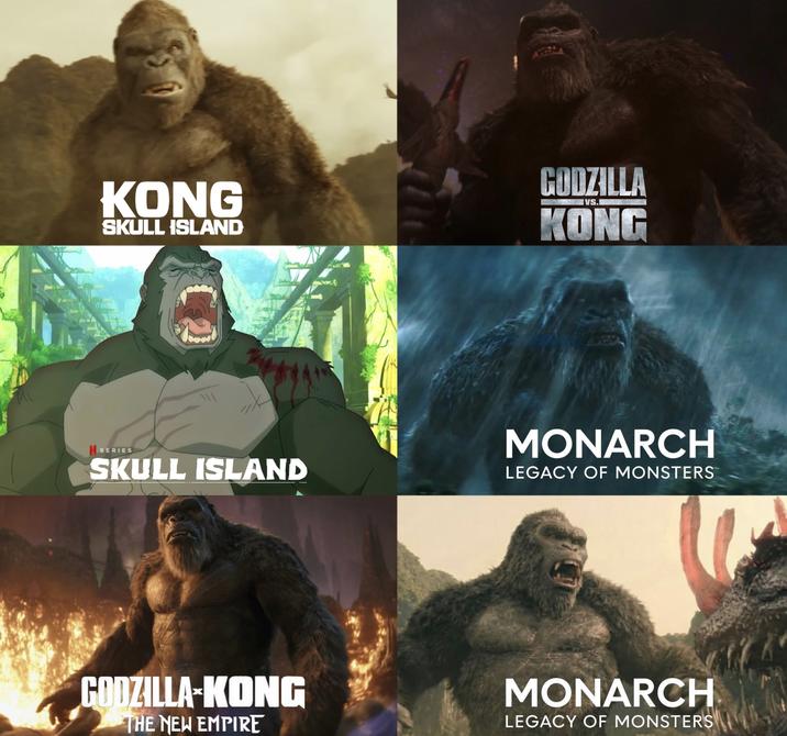 KONG SKULL ISLAND IVS. GODZILLA KONG SERIES SKULL ISLAND MONARCH LEGACY OF MONSTERS GODZILLA KONG THE NEW EMPIRE MONARCH LEGACY OF MONSTERS