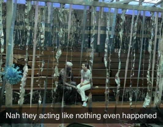 Nah they acting like nothing even happened I