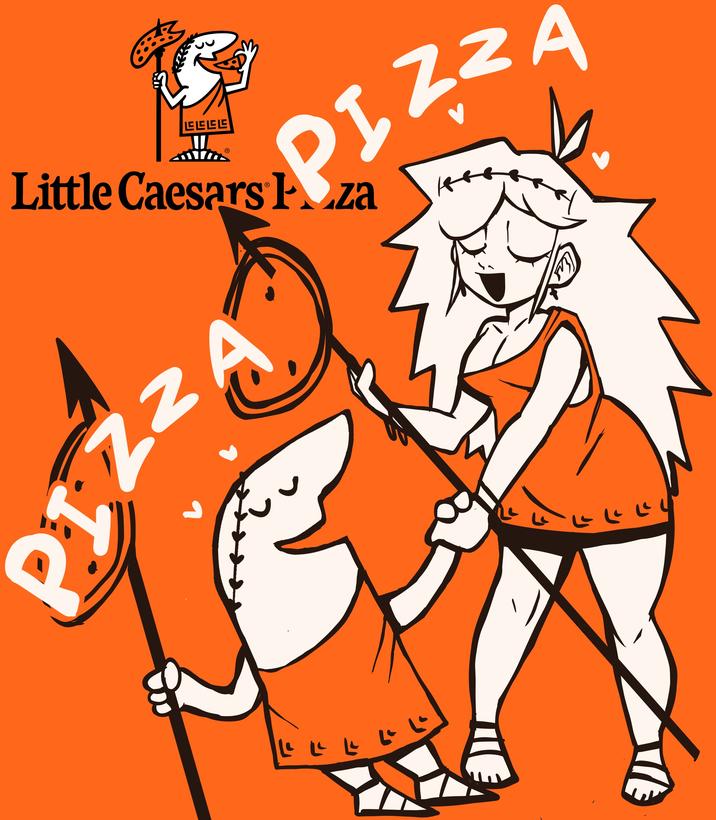 GECE Ⓡ PIZZA Little Caesars Iza IZZA いい