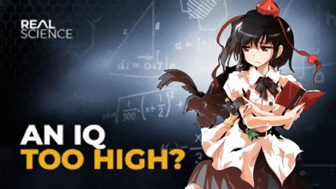 Variation of An IQ too High? meme with anime character