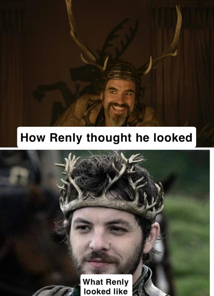 How Renly thought he looked What Renly looked like