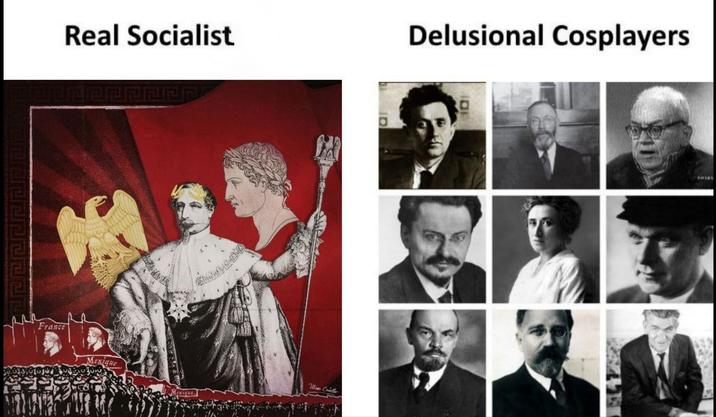 Real Socialist Delusional Cosplayers France Mexique Mexique Miser Criollo FRIES