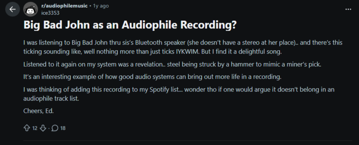 big john audiophile 