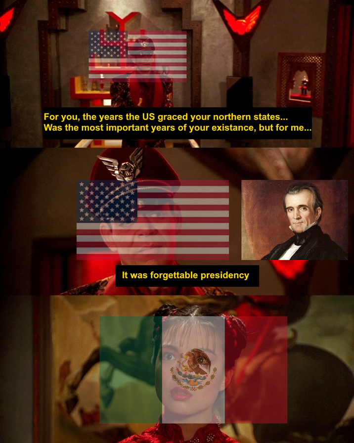 For you, the years the US graced your northern states... Was the most important years of your existance, but for me... It was forgettable presidency