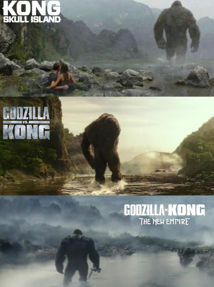 KONG SKULL ISLAND IVS. GODZILLA KONG GODZILLA KONG THE NEW EMPIRE
