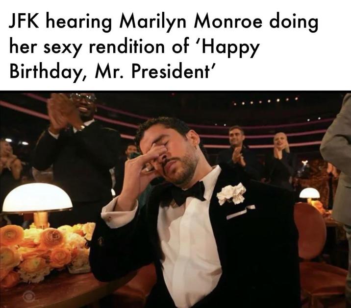 JFK hearing Marilyn Monroe doing her sexy rendition of 'Happy Birthday, Mr. President'