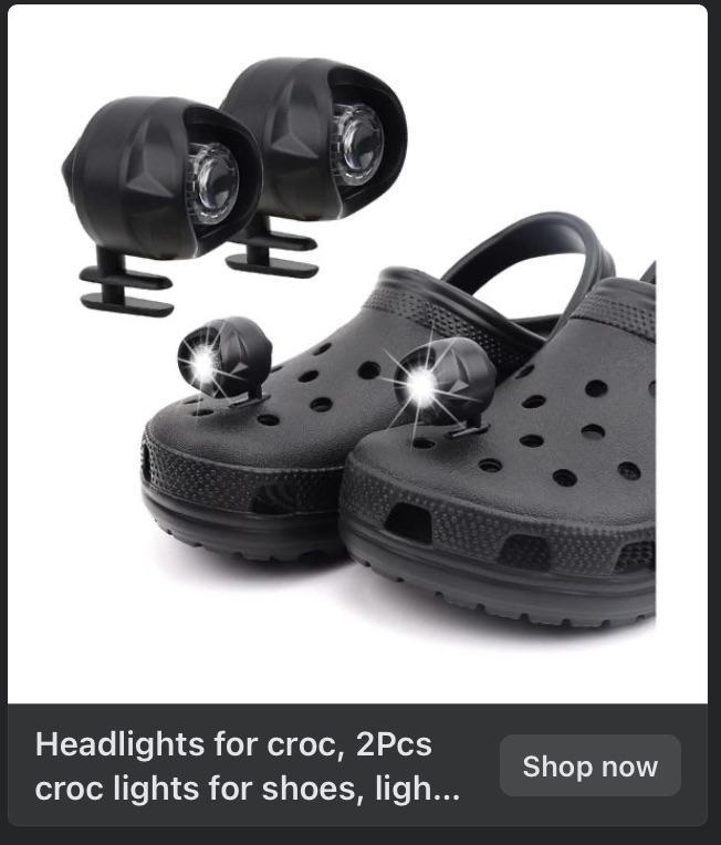 E Headlights for croc, 2Pcs croc lights for shoes, ligh... Shop now
