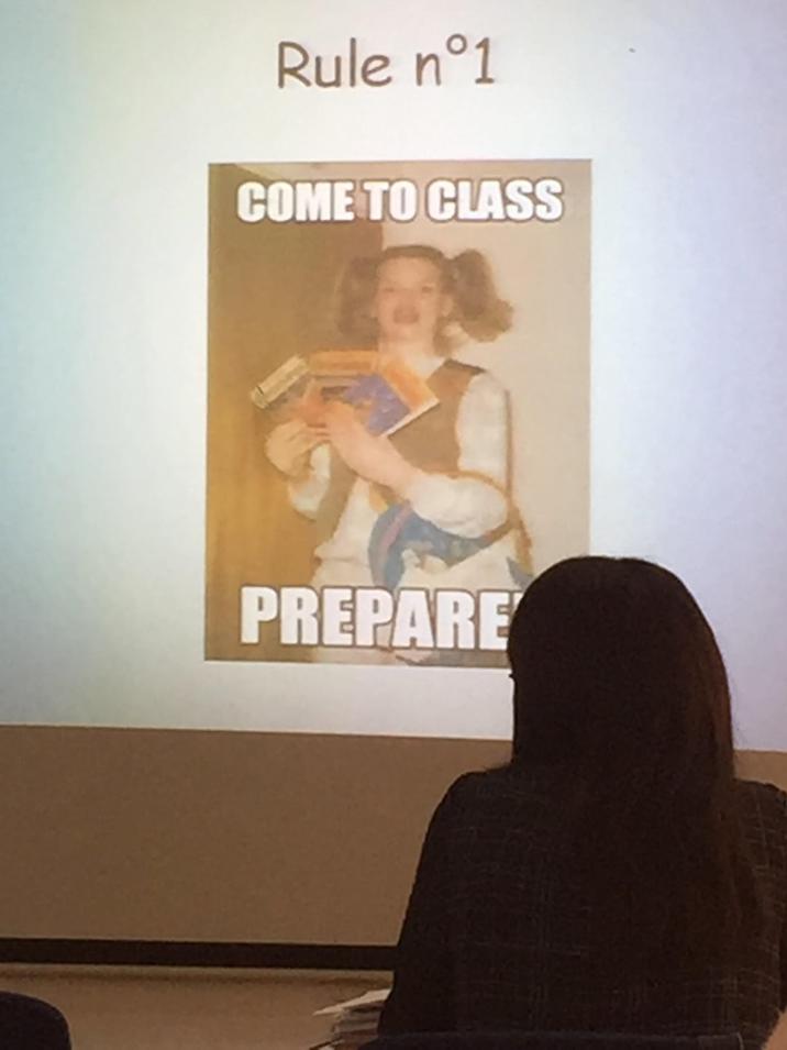 Rule n°1 COME TO CLASS PREPARE