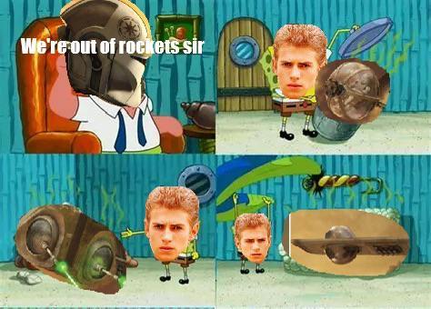 We're out of rockets sir