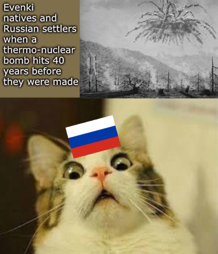 Evenki natives and Russian settlers when a thermo-nuclear bomb hits 40 years before they were made